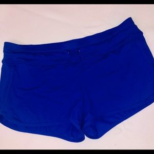 Athleta bright blue workout short Large